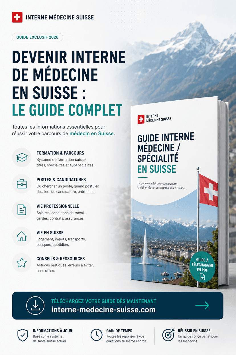 Guide Complet - Devenir Interne de Médecine en Suisse